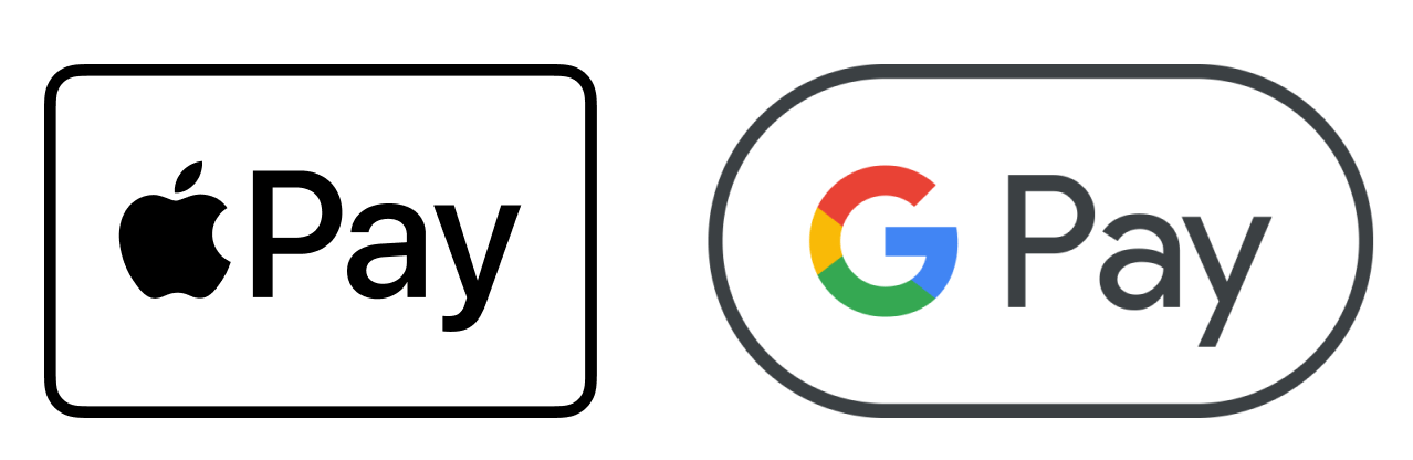 Apply Pay and Google Pay icons